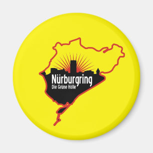 Nurburgring Nordschleife race track, Duitsland Magneet