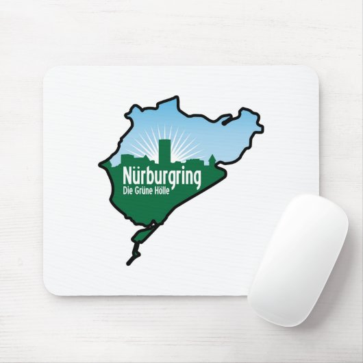 Nurburgring Nordschleife race track, Duitsland Muismat (Met muis)