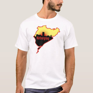 Nurburgring Nordschleife race track, Duitsland T-shirt