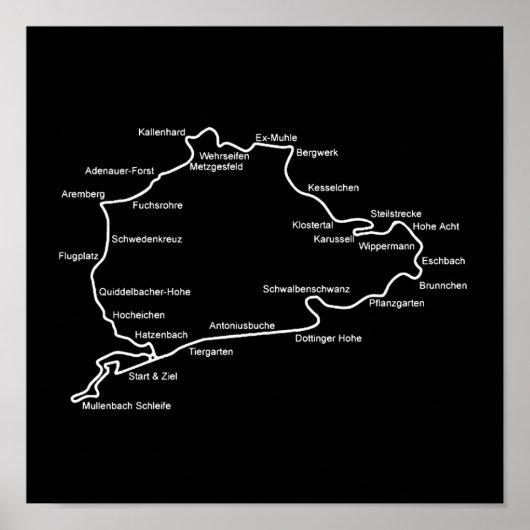 Nurburgring Poster (Voorkant)
