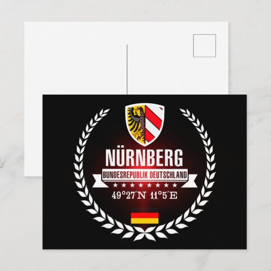 Nuremberg Briefkaart (Voorkant / Achterkant)