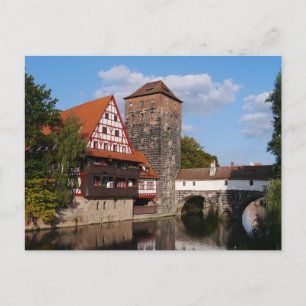 Nuremberg-brug, Duitsland Briefkaart