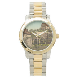 Nuremberg Castle, Beieren, Duitsland Horloge
