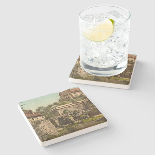 Nuremberg Castle, Beieren, Duitsland Stenen Onderzetter (Zijkant)