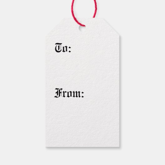 Nuremberg Christmas Angel Cadeaulabel (Achterkant)