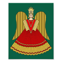 Nuremberg Christmas Angel Foto Afdruk