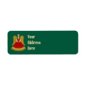 Nuremberg Christmas Angel Return Address Label (Voorkant)