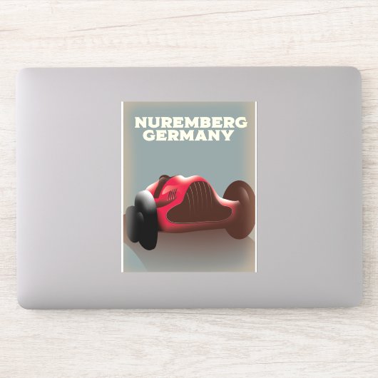 Nuremberg Duitsland Reisposter Sticker (Computer)