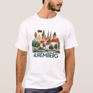 Nuremberg Duitsland T-shirt
