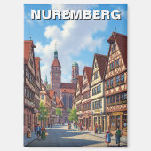 Nuremberg Germany Travel Magneet (Voorkant)