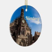 Nuremberg Hauptmarkt Nürnberg Beieren Duitsland Keramisch Ornament (Rechts)
