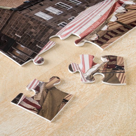 Nuremberg Hauptmarkt Nürnberg Beieren Duitsland Legpuzzel (Zijkant)