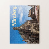 Nuremberg Hauptmarkt Nürnberg Beieren Duitsland Legpuzzel (Verticaal)