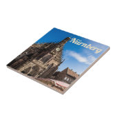 Nuremberg Hauptmarkt Nürnberg Beieren Duitsland Tegeltje (Zijkant)