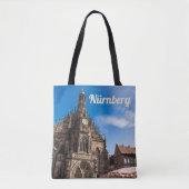 Nuremberg Hauptmarkt Nürnberg Beieren Duitsland Tote Bag (Voorkant)