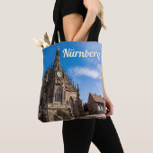 Nuremberg Hauptmarkt Nürnberg Beieren Duitsland Tote Bag (Dichtbij)