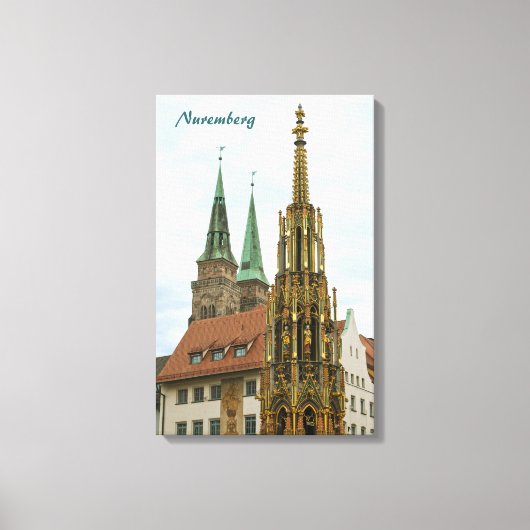 Nuremberg Ingepakt Canvas Afdruk (Voorkant)