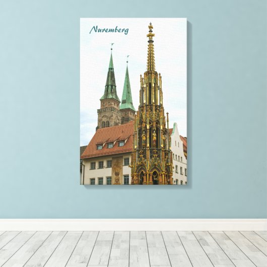 Nuremberg Ingepakt Canvas Afdruk (Insitu (Houten vloer))