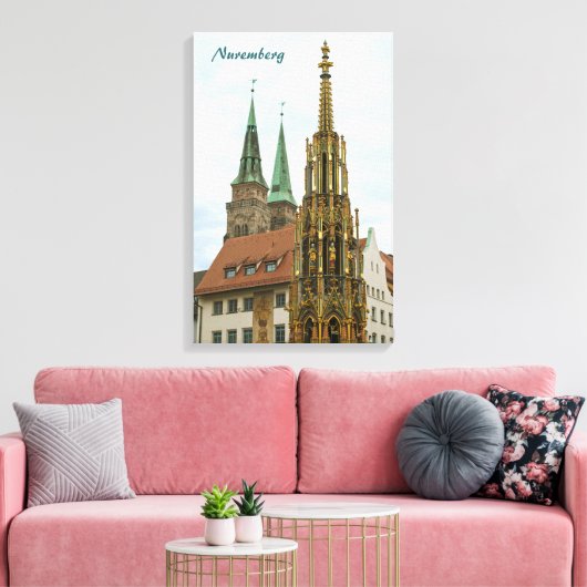 Nuremberg Ingepakt Canvas Afdruk (Insitu (Woonkamer))