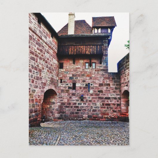 Nuremberg-kasteel Briefkaart (Voorkant)