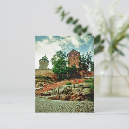 Nuremberg-kasteel Briefkaart (Staand voorkant)