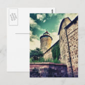 Nuremberg-kasteel Briefkaart (Voorkant / Achterkant)