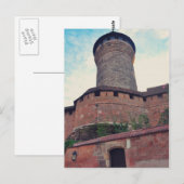 Nuremberg-kasteel Briefkaart (Voorkant / Achterkant)