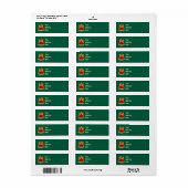 Nuremberg Kerstengel Retouradreslabel Etiket (Full Sheet)