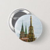 Nuremberg Knoppen Ronde Button 5,7 Cm (Voorkant /achterkant)