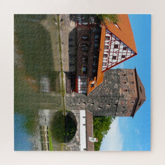 Nuremberg Old Town Germany. Jigzaag Puzzle Legpuzzel (Horizontaal)