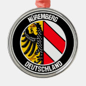 Nuremberg Round Emblem Metalen Ornament (Voorkant)