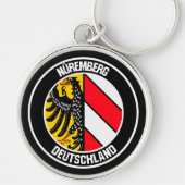 Nuremberg Round Emblem Sleutelhanger (Voorkant)