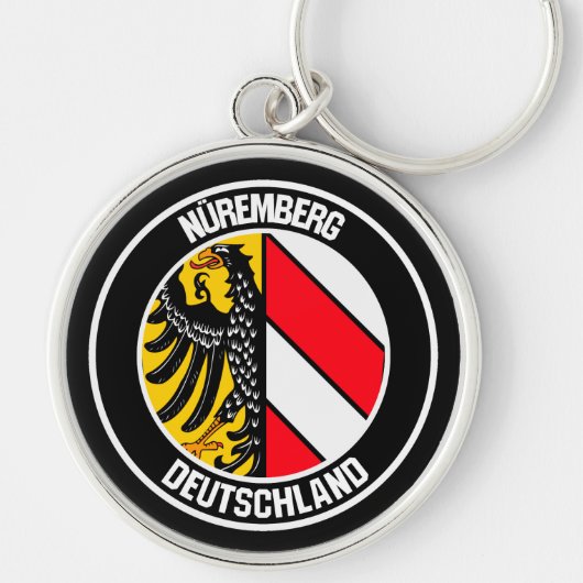 Nuremberg Round Emblem Sleutelhanger (Voorkant)