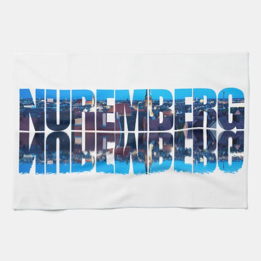 Nuremberg tekst samengesteld uit nachtzicht oude s theedoek (Horizontaal)