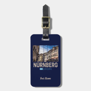 Nuremberg Vintage Beieren Duitsland Souvenir Bagagelabel