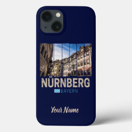 Nuremberg Vintage Beieren Duitsland Souvenir Case-Mate iPhone Case