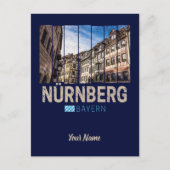 Nuremberg Vintage Beieren Duitsland Souvenir Feestdagenkaart (Voorkant)