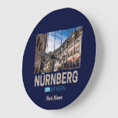 Nuremberg Vintage Beieren Duitsland Souvenir Grote Klok (Hoek)