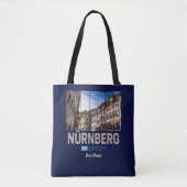 Nuremberg Vintage Beieren Duitsland Souvenir Tote Bag (Voorkant)