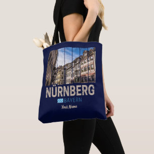 Nuremberg Vintage Beieren Duitsland Souvenir Tote Bag