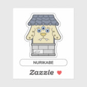 Nurikabe Wandmonster Yokai Sticker (Vel)