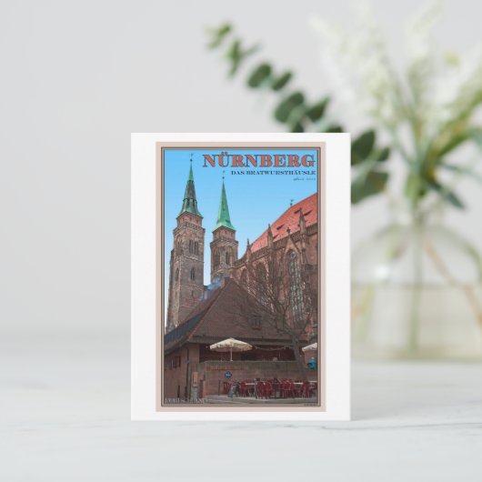 Nürnberg - Bratwursthäusle Briefkaart (Staand voorkant)