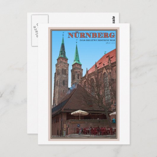 Nürnberg - Bratwursthäusle Briefkaart (Voorkant / Achterkant)