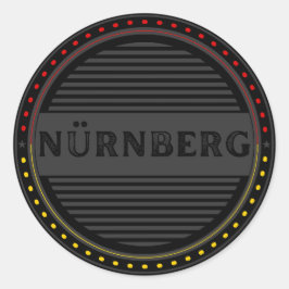 Nürnberg City Pride Emblem – German Identity Ronde Sticker