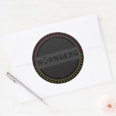 Nürnberg City Pride Emblem – German Identity Ronde Sticker (Envelop)