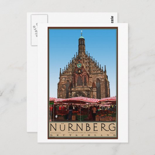 Nürnberg - Frauenkirche Briefkaart (Voorkant / Achterkant)
