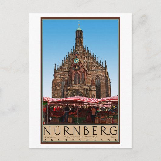 Nürnberg - Frauenkirche Briefkaart (Voorkant)