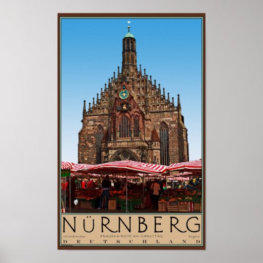 Nürnberg - Frauenkirche Poster (Voorkant)