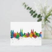 Nürnberg Germany Skyline Briefkaart (Staand voorkant)