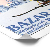  Nurnburg Duitsland Ski Travel Poster Print (Hoek)